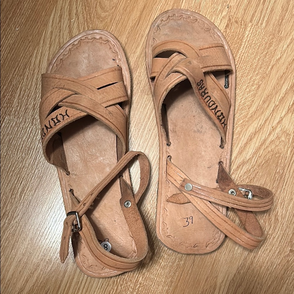 Women's Tan Honduras Souvenir Migrant Sandals